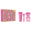 Moschino Bubble Gum Eau De Toilette Set 100ml + Body Lotion 100ml + Travel Spray 10ml