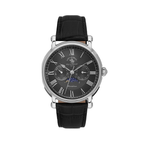 Santa Barbara Polo & Racquet Club & Racquet Club Legend  Men's Black Dial Black Leather Strap watch -