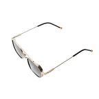 Vayo Solaris Edge metal sunglasses with dark green frame and green tinted lenses