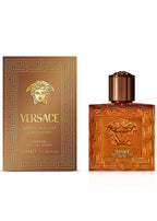 Versace Eros perfume bottle and packaging on a white background.