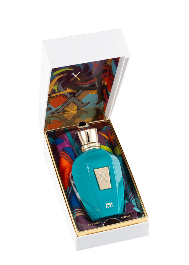 Xerjoff Erba Pura Eau de Parfum 100ml turquoise bottle Paris Gallery Qatar Exclusive Online