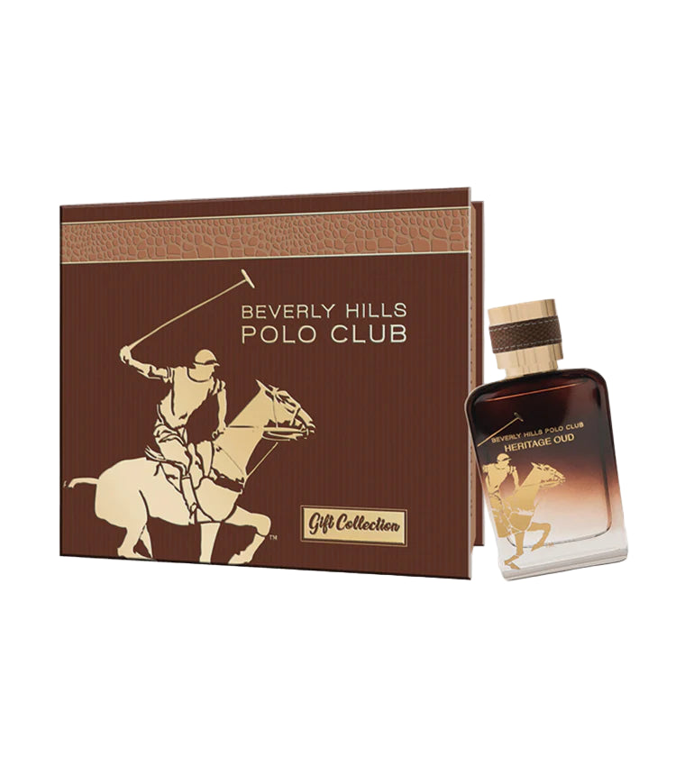BHPC Gift Collection Heritage Oud EDP 100ml with Wallet – premium fragrance gift set at Paris Gallery Qatar