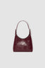 By Far Baby Camryn Eel Embossed Leather Sour Cherry – stylish leather handbag at Paris Gallery Qatar