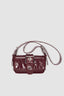 By Far Eloise Creased Calf Leather Sour Cherry – stylish leather handbag at Paris Gallery Qatar