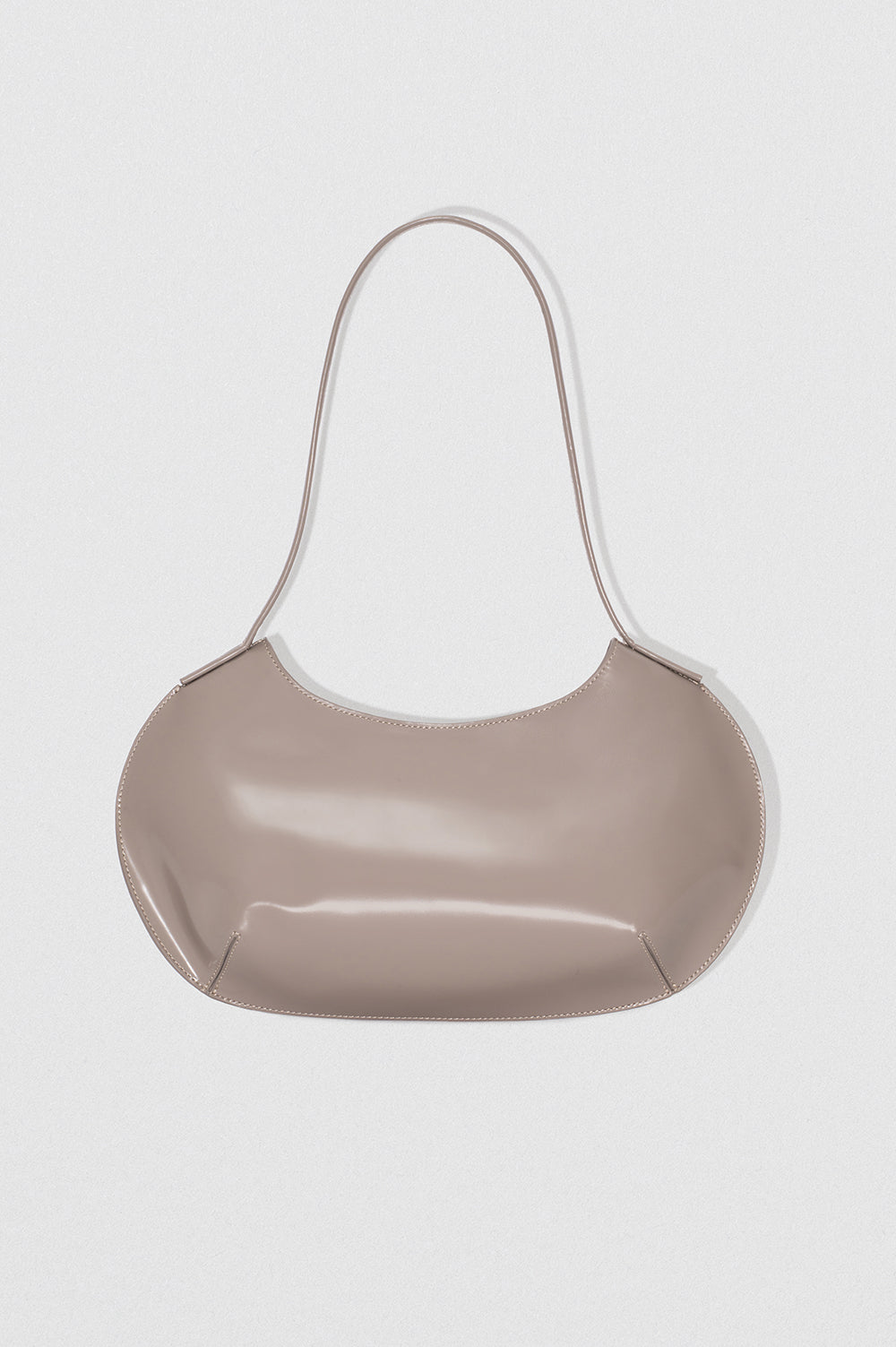 By Far Horner Semi Patent Leather Fawn – stylish fawn leather handbag at Paris Gallery Qatar