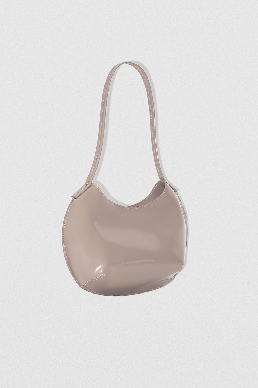 By Far Horner Semi Patent Leather Fawn – stylish fawn leather handbag at Paris Gallery Qatar