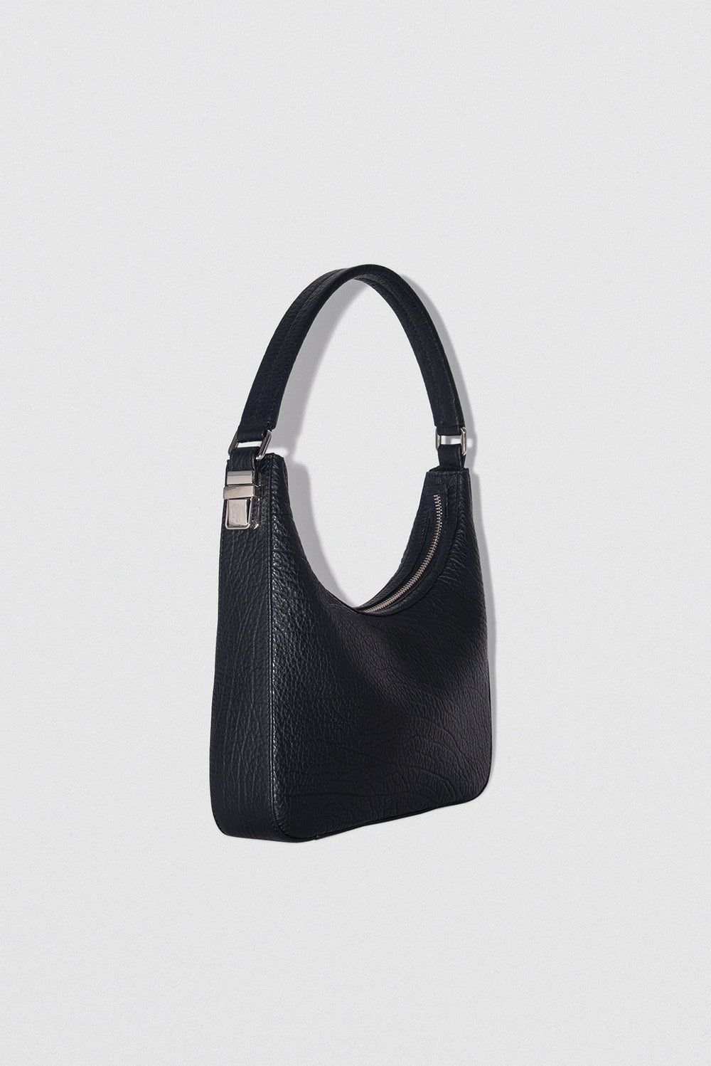 By Far Rhea Large Grain Leather Black – elegant black leather handbag at Paris Gallery Qatar