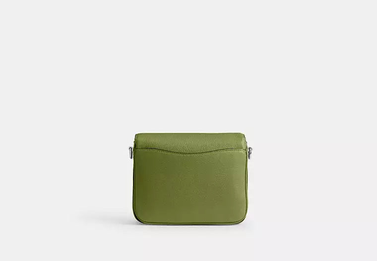 Coach CV437 women dark stone green leather top handle bag elegant flap design Find Online Today Paris Gallery Qatar