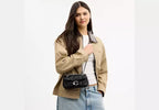 Coach Women’s Black Quilted Leather Chain Shoulder Bag