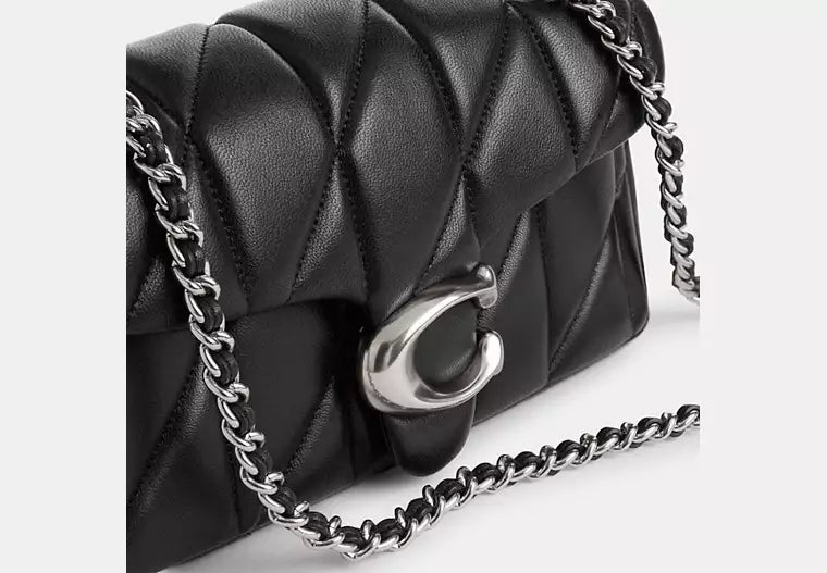Coach Women’s Black Quilted Leather Chain Shoulder Bag