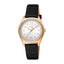 Esprit  Uma S Ladies Silver Dial Black Leather Strap Watch