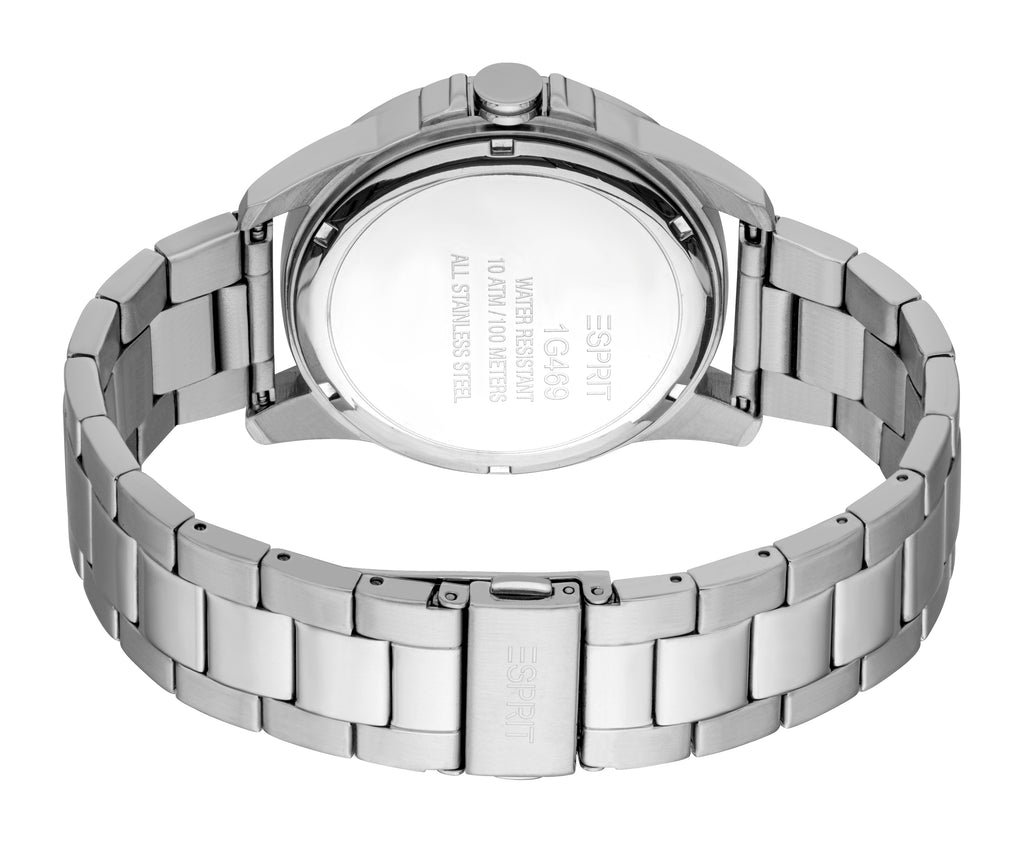 Esprit Men’s Blue Dial Watch with Stainless Steel Bracelet and Date Display – Paris Gallery Qatar