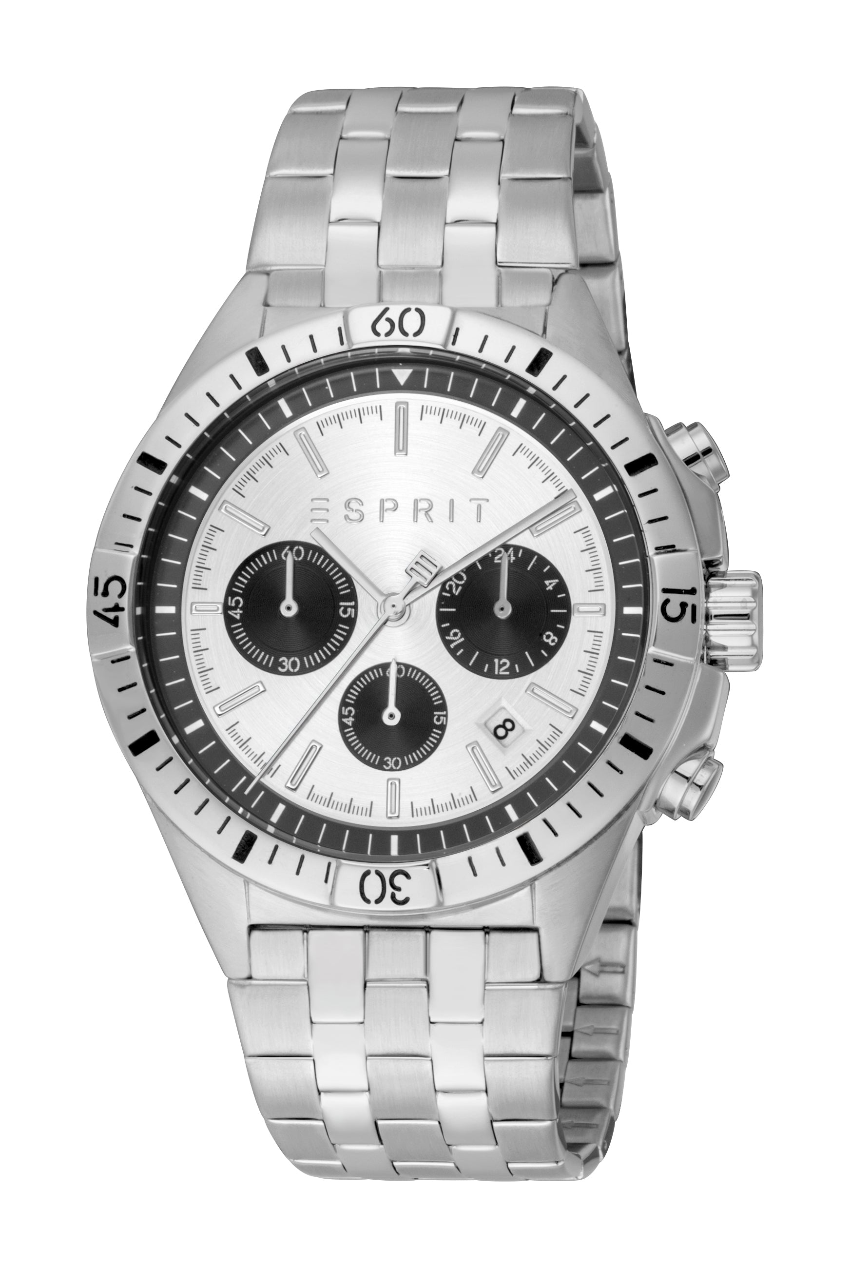 ESPRIT Men's Silver Dial Chronograph Watch available at Paris Gallery Qatar