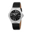 Esprit Men’s Silver Watch with Black Dial and Black Leather Strap – Paris Gallery Qatar
