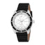 Esprit Men’s Silver Watch with Silver Dial and Black Leather Strap – Paris Gallery Qatar