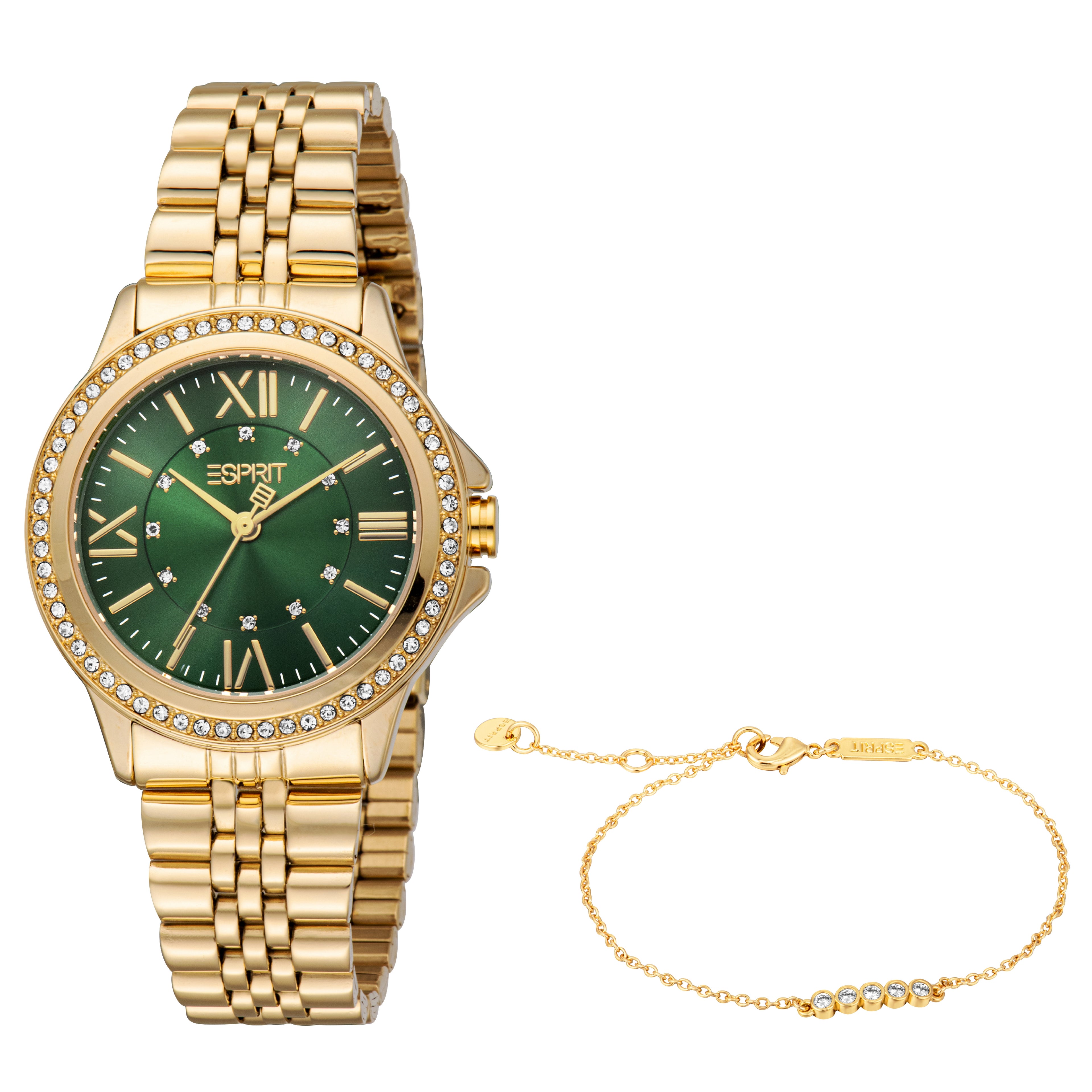 Esprit Paisley Green Dial Women’s Watch – Paris Gallery Qatar