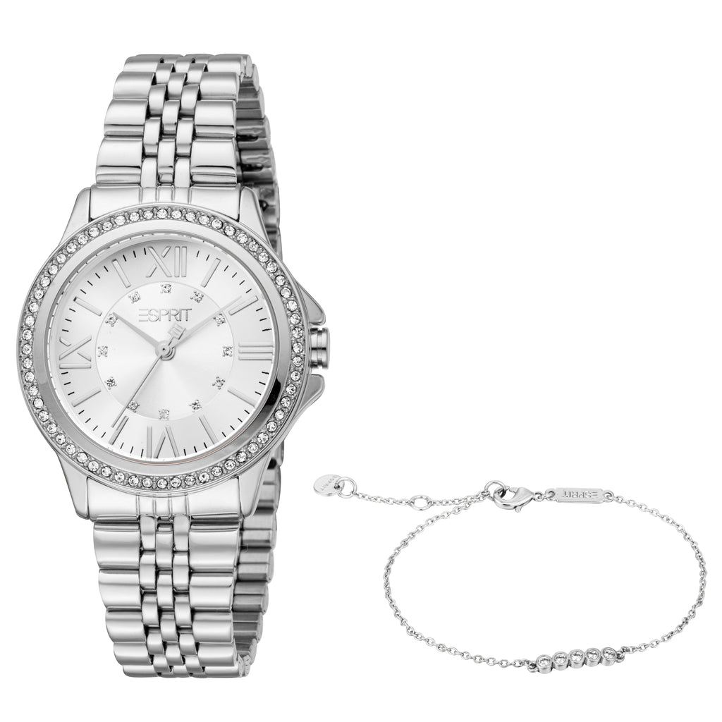 Esprit Paisley Silver Dial Women’s Watch – Paris Gallery Qatar