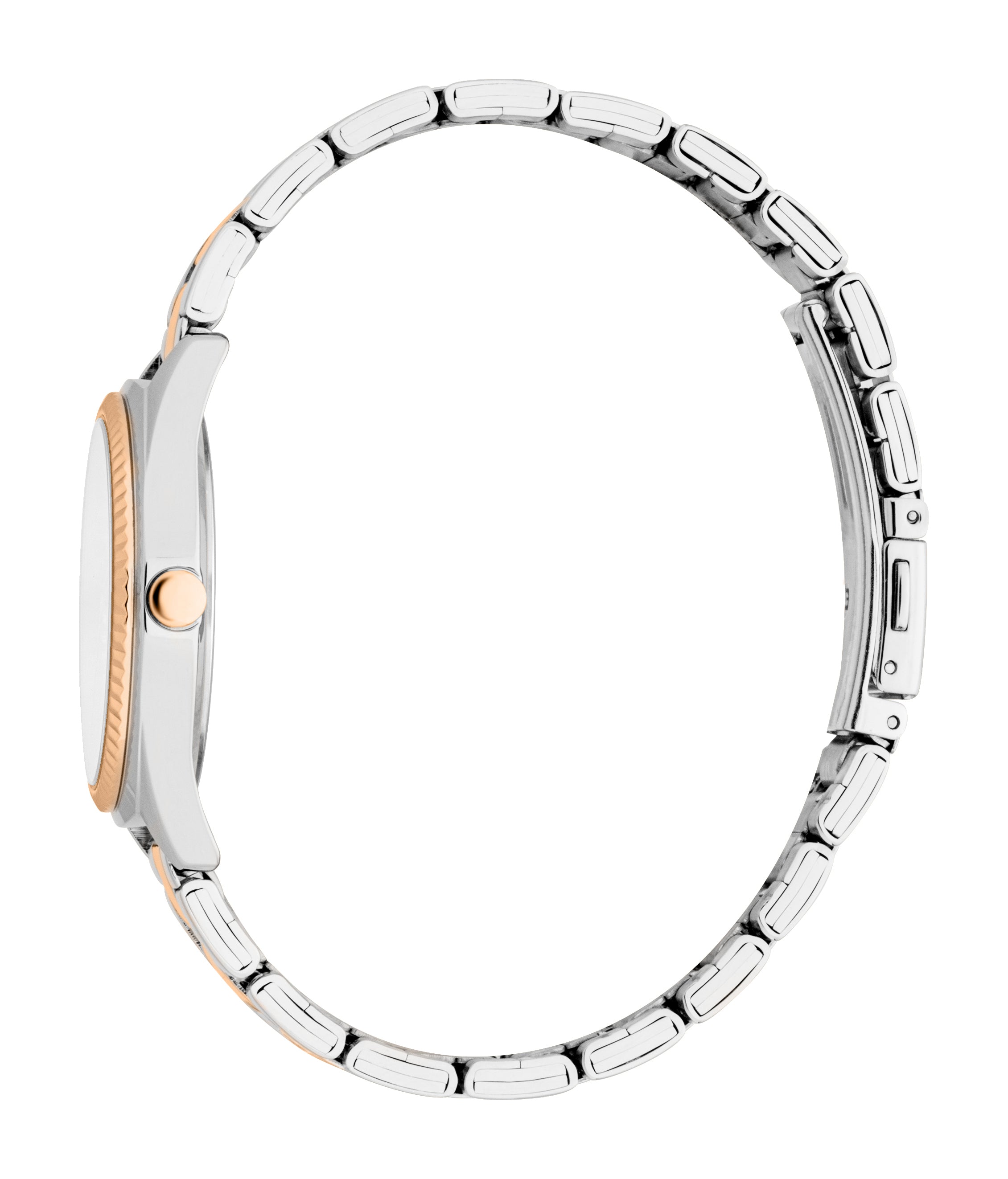 Esprit Uma Women’s Two-Tone Watch with Silver Dial and Crystal Bezel – Paris Gallery Qatar