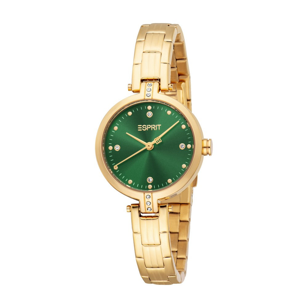 Esprit Women's Gold/Dark Green Watch – Paris Gallery Qatar