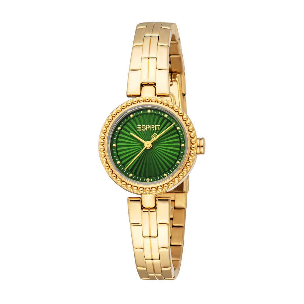 Esprit Women Watch Gold Color Case Dark Green Dial Esprit Women Watch Gold Color Case Dark Green Dial