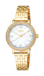 Esprit Women’s Gold Watch with Mother-of-Pearl Dial and Crystal Bezel – Paris Gallery Qatar
