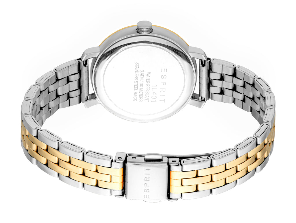 Esprit Women’s Gold Watch with Mother-of-Pearl Dial and Crystal Bezel – Paris Gallery Qatar