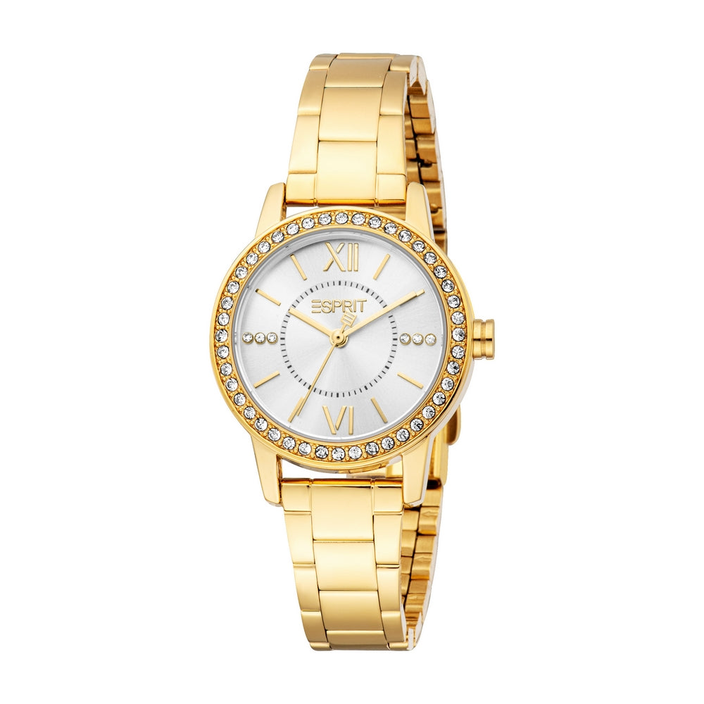 Esprit Women’s Gold Watch with Silver Dial – Paris Gallery Qatar