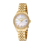 Esprit Women’s Gold Watch with White Mother-of-Pearl Dial – Paris Gallery Qatar