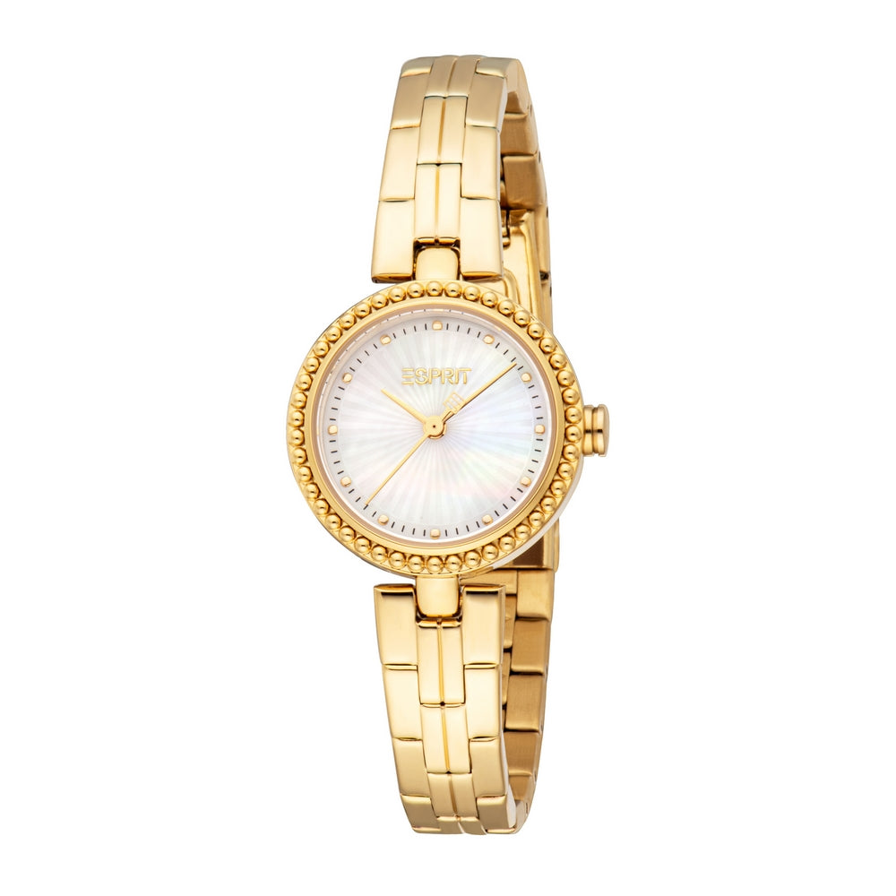 Esprit Women’s Gold Watch with White Mother-of-Pearl Dial – Paris Gallery Qatar