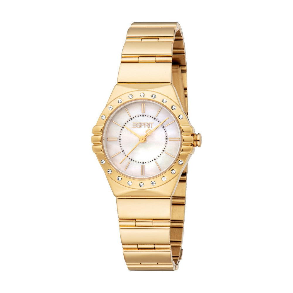Esprit Women Watch Gold Color Case White MOP Dial Gold Color Metal Esprit Women Watch Gold Color Case White MOP Dial Gold Color Metal