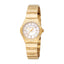 Esprit Women’s Gold Watch with White Mother-of-Pearl Dial and Gold Metal Strap – Paris Gallery Qatar