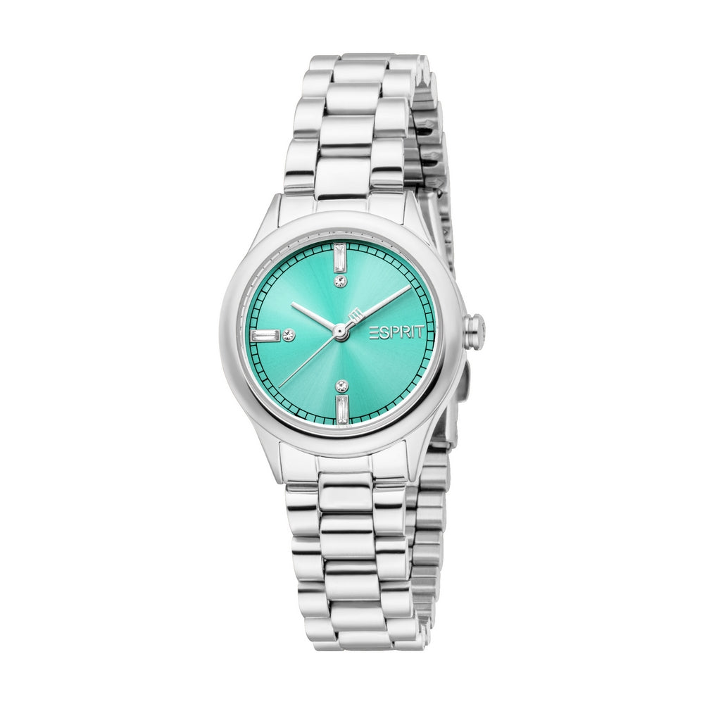 Esprit Women Watch Silver Color Case Blue Dial Stainless Steel