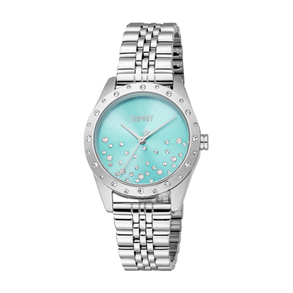 Esprit Women’s Silver Watch with Light Blue Dial and Stainless Steel Strap – Paris Gallery Qatar