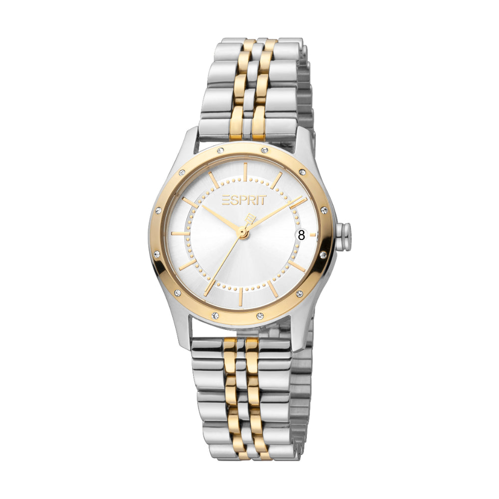 ESPRIT Women's Watch with Two Tone Silver and Gold Color – Paris Gallery Qatar