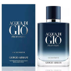Giorgio Armani Acqua Di Giò Profondo Eau de Parfum 100ml men's aquatic fragrance with blue refillable bottle