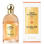 Guerlain Aqua Allegoria Forte Oud Yuzu perfume bottle .