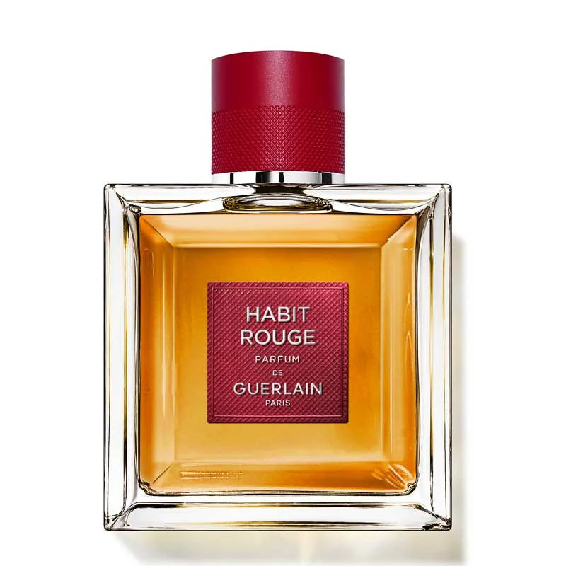 Guerlain Homme Habit Rouge Parfum 100ml intense masculine fragrance available at Paris Gallery Qatar