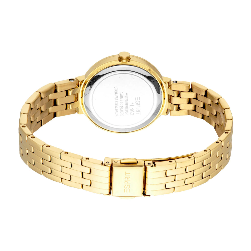 Esprit Savannah Ladies Grey Dial Gold Watch & Jewellery Set