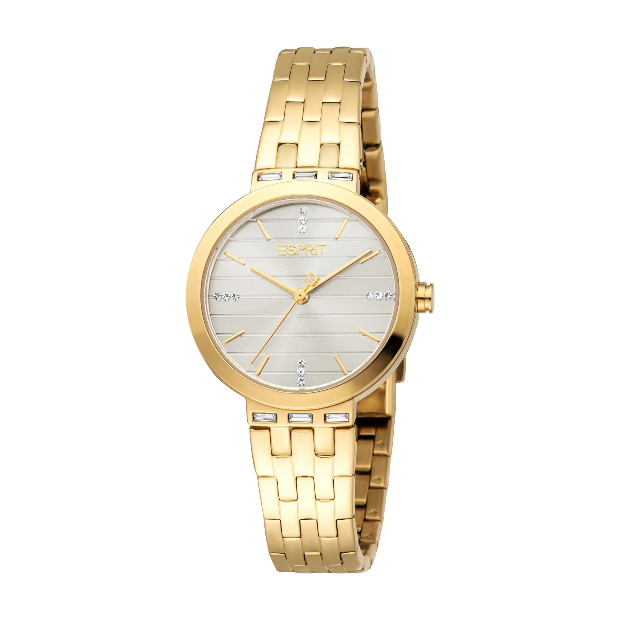 Esprit Savannah Ladies Grey Dial Gold Watch &amp; Jewellery Set