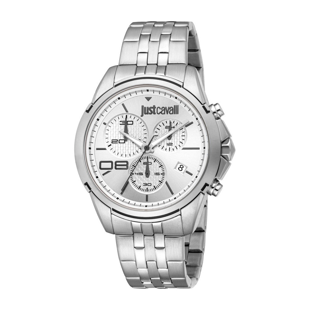 Just Cavalli Watch Men silver black dial