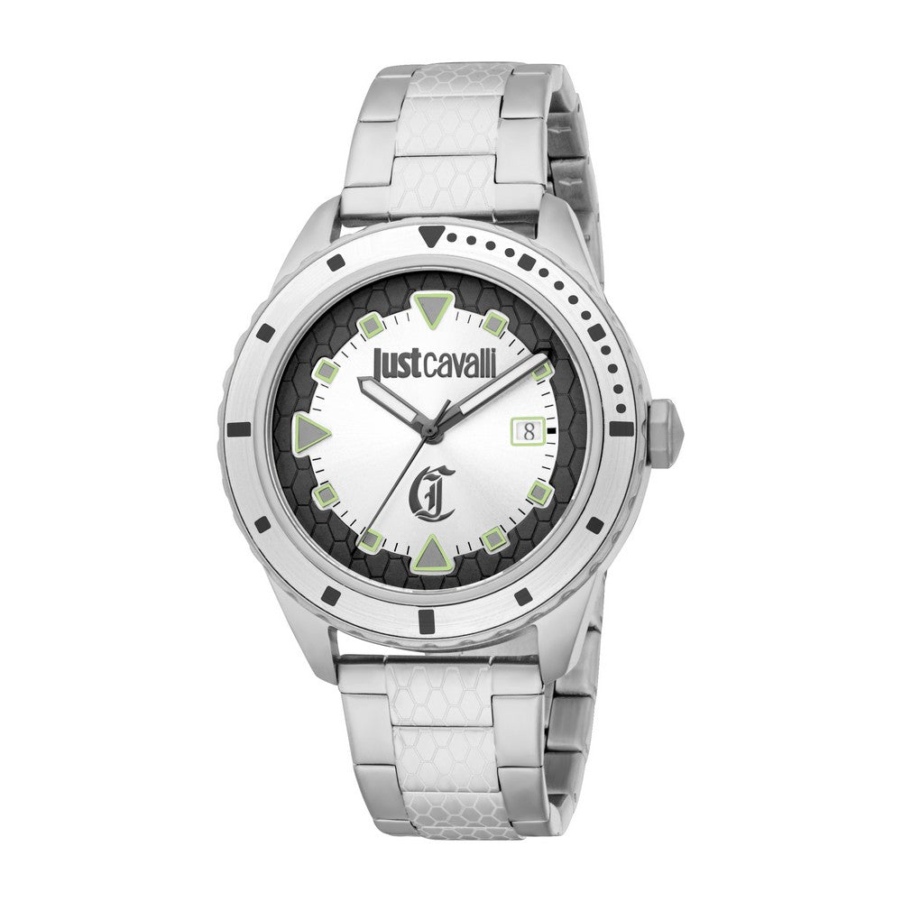 Just Cavalli Silver Color Men’s Watch – Paris Gallery Qatar