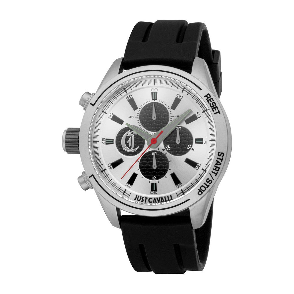 Just Cavalli Silver Dial Men's Watch