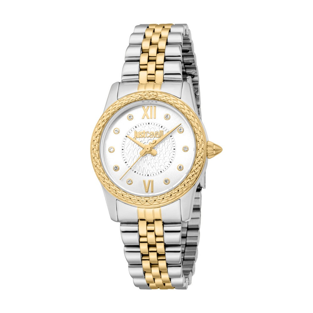 Just Cavalli Two Tone Silver & Gold Color Women's Watch
