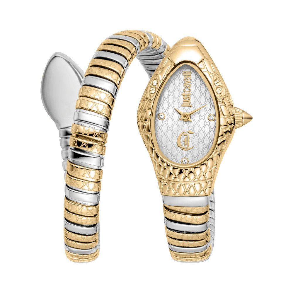 Just Cavalli Women’s Two-Tone Watch with Silver Dial – Paris Gallery Qatar