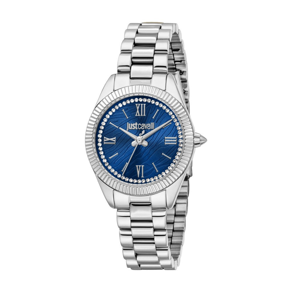 Just Cavalli Watch Women silver blue dial