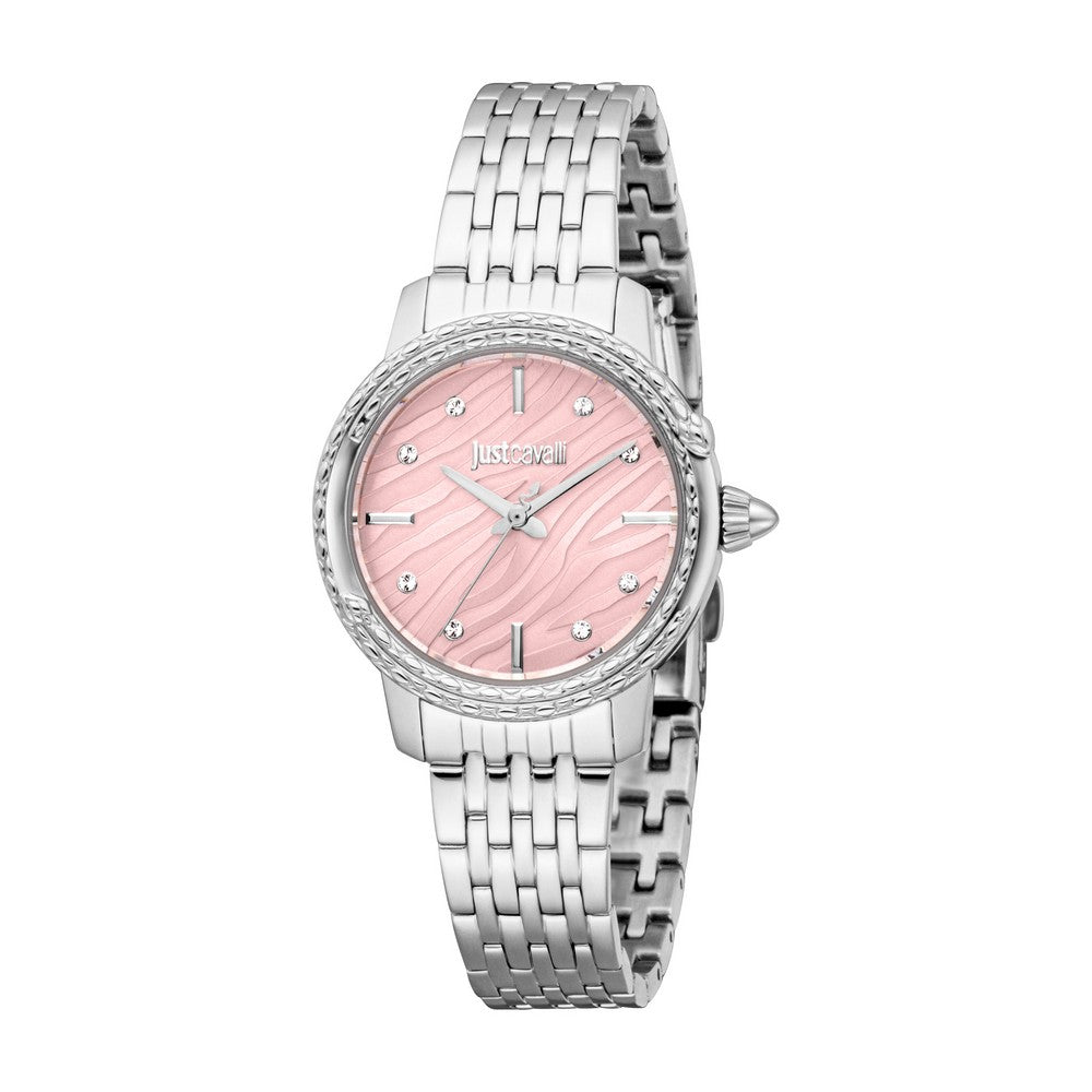 Just Cavalli Watch Women silver pink dial