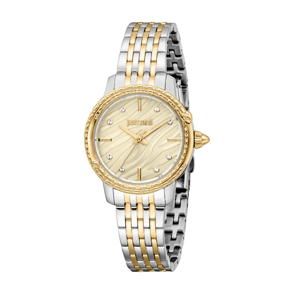Just Cavalli Watch Women 2 tone champagne dial