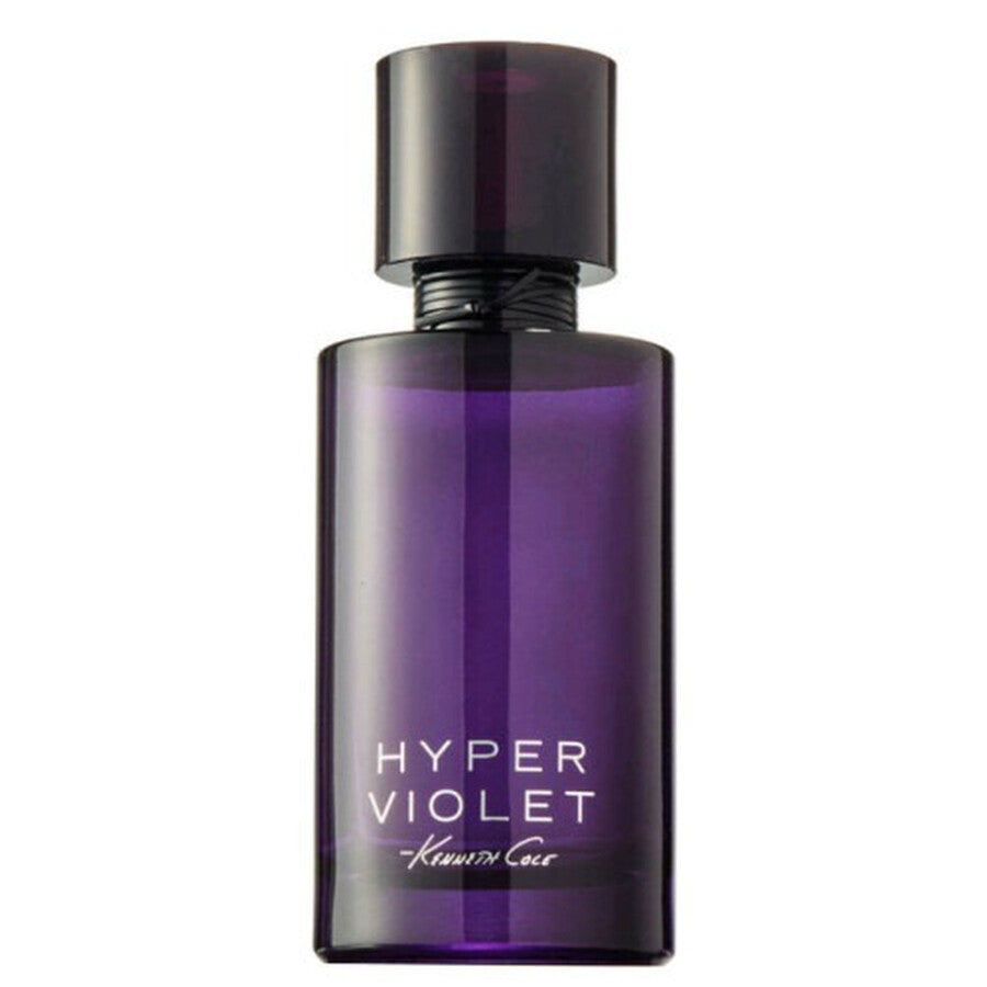 Kenneth Cole Hyper Violet Eau de Parfum for Women 100ml in a deep violet bottle, available for online purchase at Paris Gallery Qatar