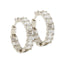 Lara Heems Hoop Earrings in White – Stylish women’s jewelry at Paris Gallery Qatar