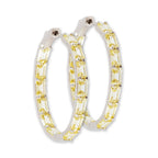 Lara Heems JLO Hoop Earrings in Yellow – Fashionable gold-tone hoops at Paris Gallery Qatar